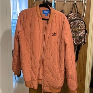 Pink adidas bomber jacket